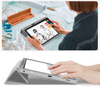 Tech-Protect SmartCase Pen dėklas Galaxy Tab S9/S9 FE – pilkas -- Samsung Galaxy Tab S9