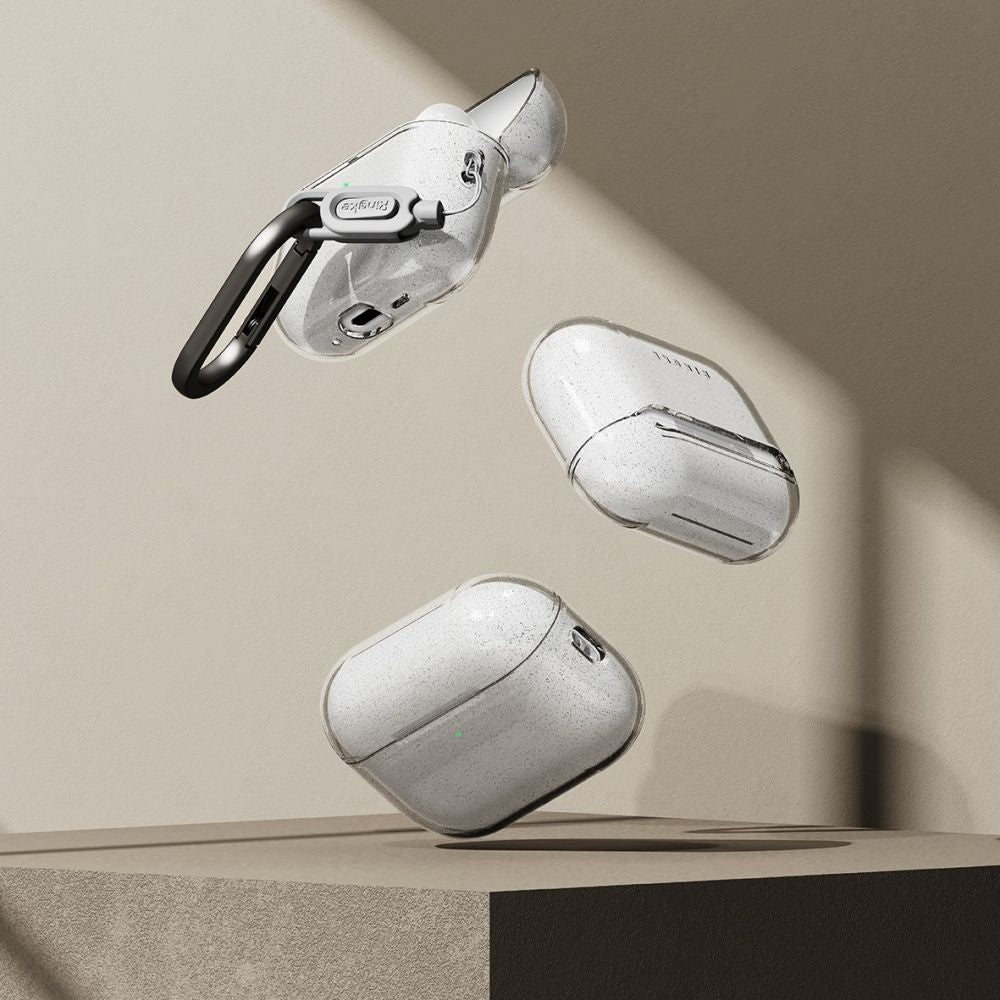 Ringke Air dėklas AirPods Pro 3 – skaidrus, blizgus -- AirPods Pro 3