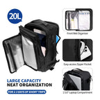 Tech-Protect Defender S50 kuprinė Ryanair ir Wizzair, 20L nešiojamasis kompiuteris - Juodas -- Laptop Bags