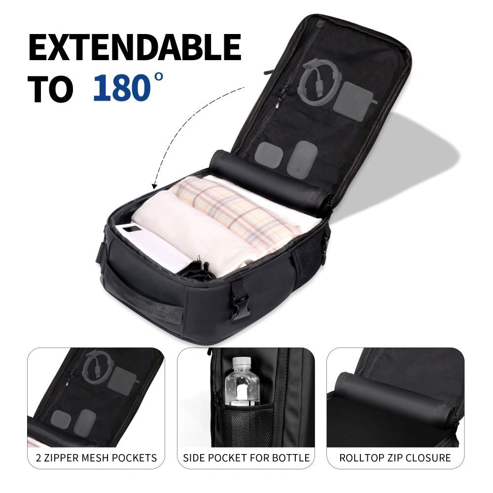 Tech-Protect Defender S50 kuprinė Ryanair ir Wizzair, 20L nešiojamasis kompiuteris - Juodas -- Laptop Bags