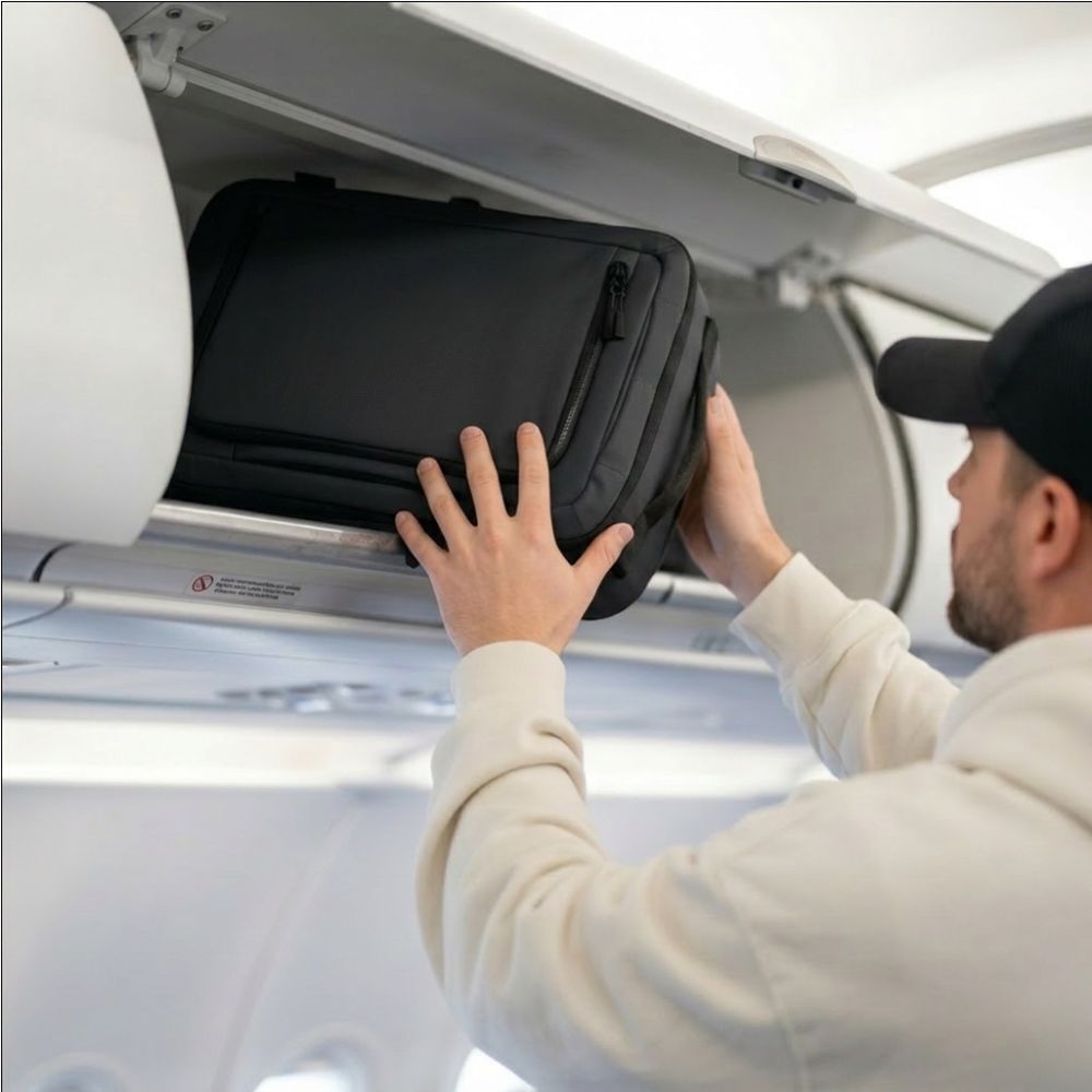 Tech-Protect Defender S50 kuprinė Ryanair ir Wizzair, 20L nešiojamasis kompiuteris - Juodas -- Laptop Bags