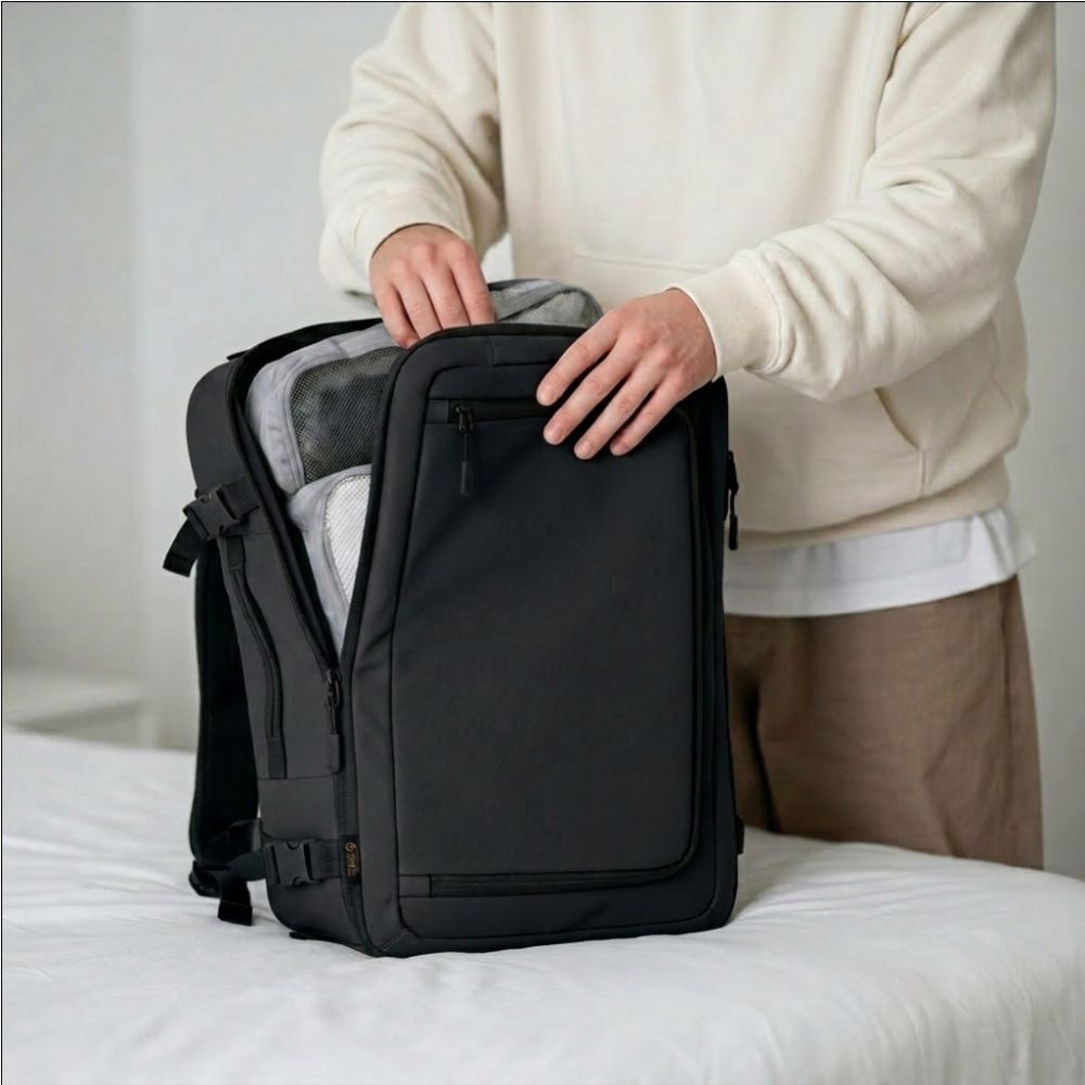 Tech-Protect Defender S50 kuprinė Ryanair ir Wizzair, 20L nešiojamasis kompiuteris - Juodas -- Laptop Bags
