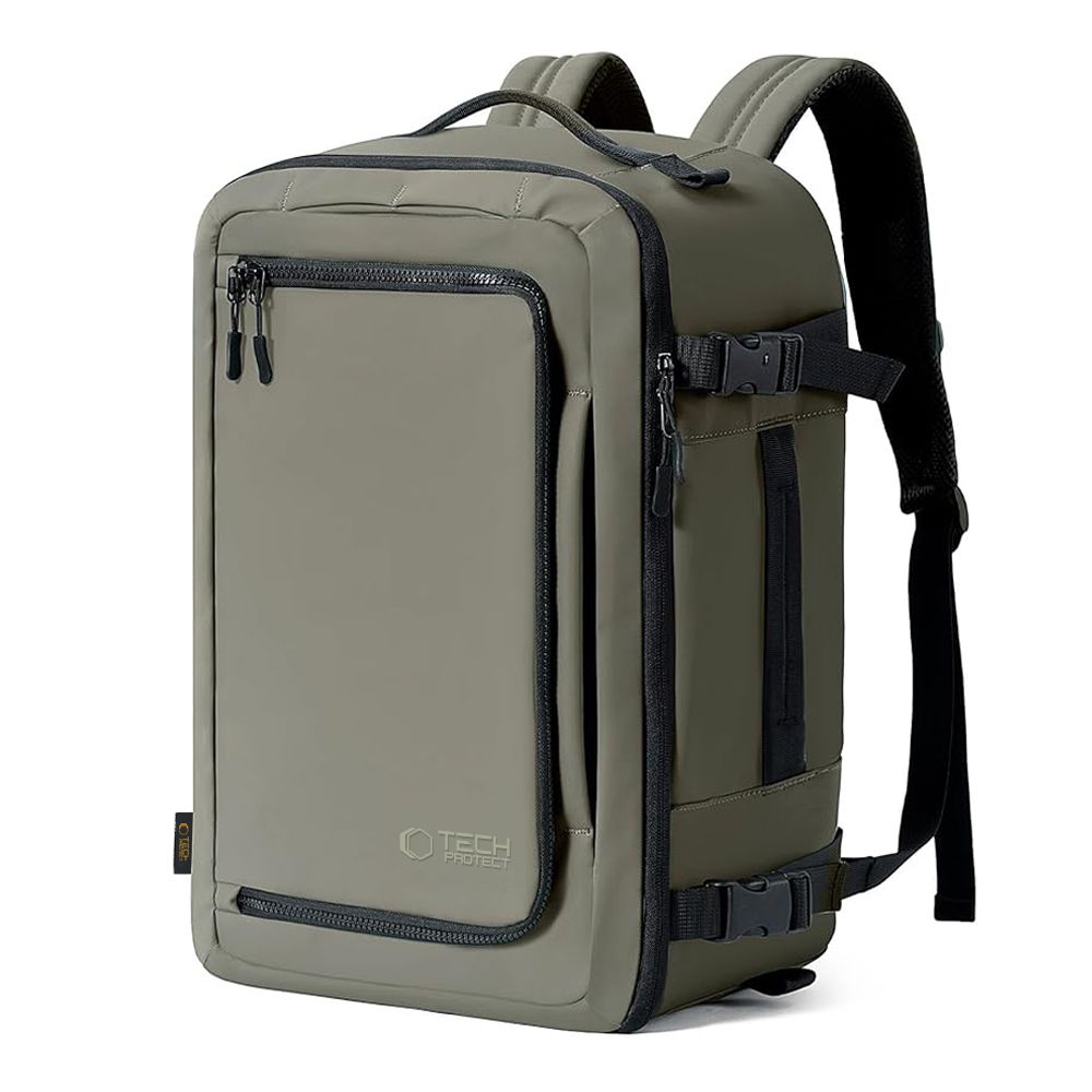 Tech-Protect Defender S50 kuprinė Ryanair & Wizzar reikalavimams, 20 l nešiojamajam kompiuteriui – alyvuogių -- Laptop Bags