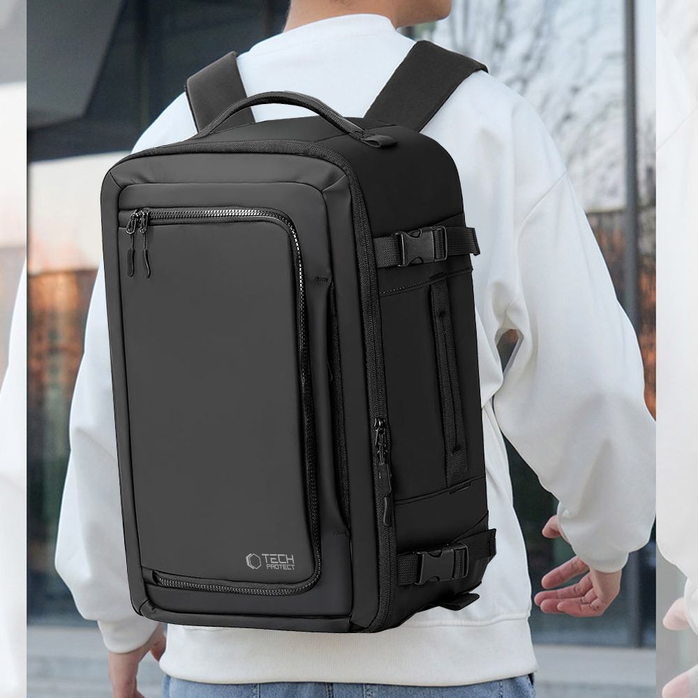Tech-Protect Defender S50 kuprinė Ryanair & Wizzar reikalavimams, 20 l nešiojamajam kompiuteriui – alyvuogių -- Laptop Bags