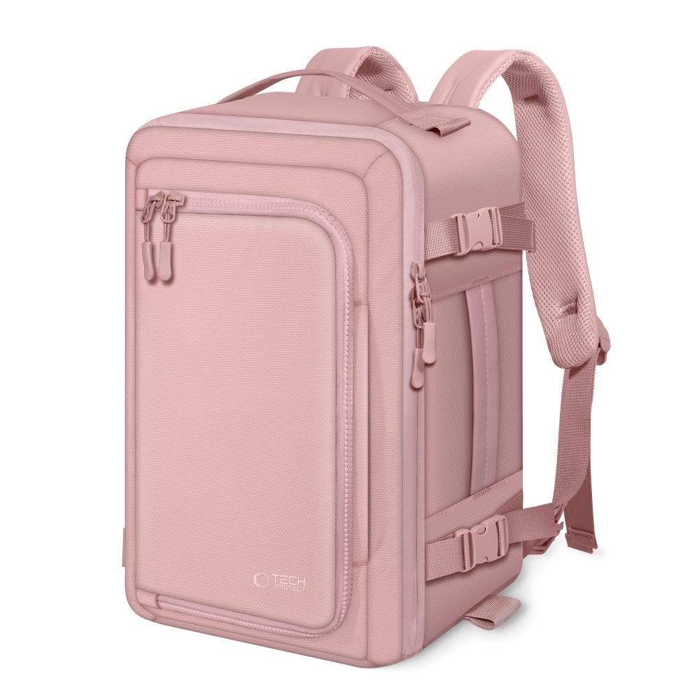 Tech-Protect Defender S50 kuprinė Ryanair ir Wizzair, 20L nešiojamasis kompiuteris - rožinė -- Laptop Bags