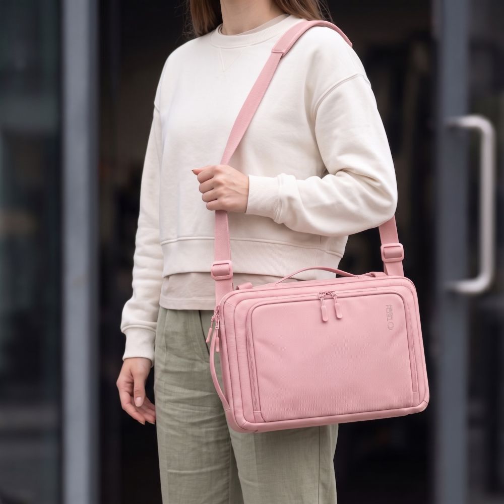 Tech-Protect Defender S50 kuprinė Ryanair ir Wizzair, 20L nešiojamasis kompiuteris - rožinė -- Laptop Bags