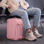 Tech-Protect Defender S50 kuprinė Ryanair ir Wizzair, 20L nešiojamasis kompiuteris - rožinė -- Laptop Bags