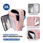 Tech-Protect Defender S50 kuprinė Ryanair ir Wizzair, 20L nešiojamasis kompiuteris - rožinė -- Laptop Bags