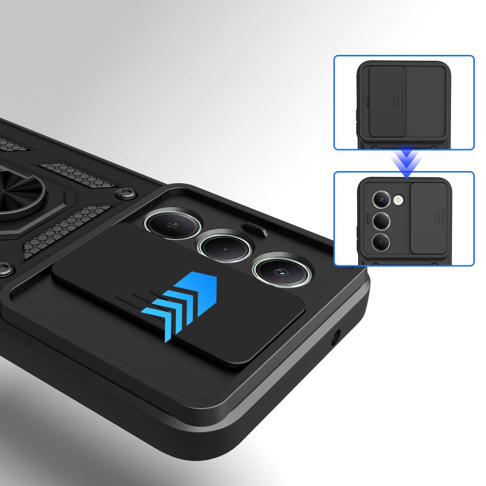 Tech-Protect CamShield Pro dėklas Xiaomi Redmi 15 – juodas -- Xiaomi Redmi 15