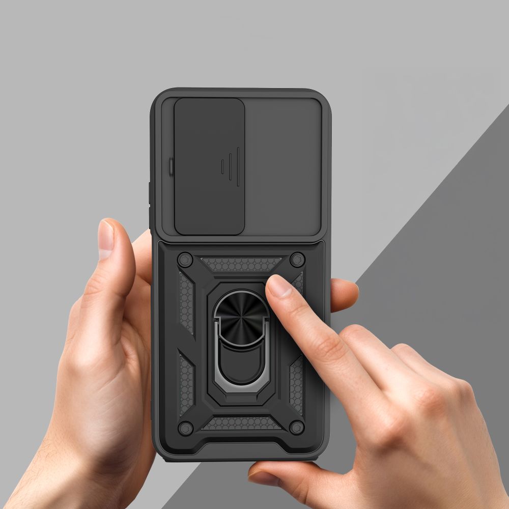 Tech-Protect CamShield Pro dėklas Xiaomi Redmi 15 – juodas -- Xiaomi Redmi 15