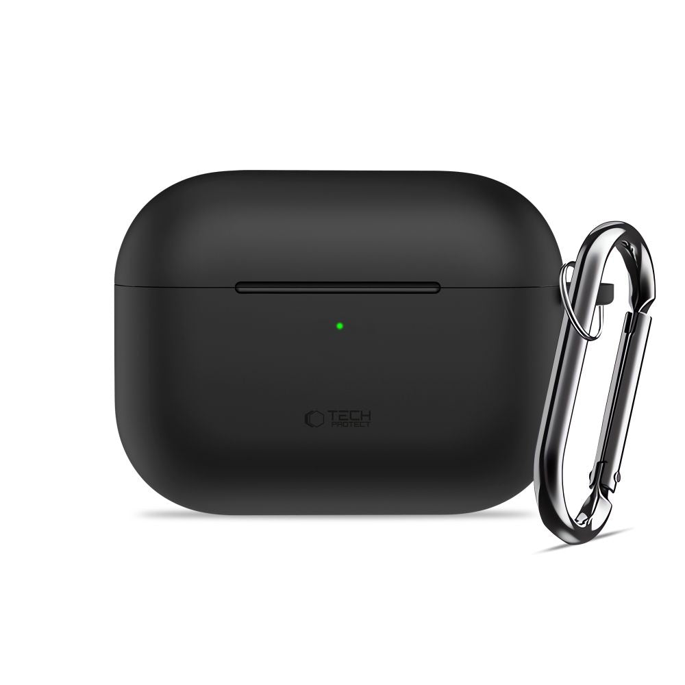 Tech-Protect silikoninis dėklas AirPods Pro 3 – juodas -- AirPods Pro 3