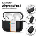 Tech-Protect silikoninis dėklas AirPods Pro 3 – juodas -- AirPods Pro 3