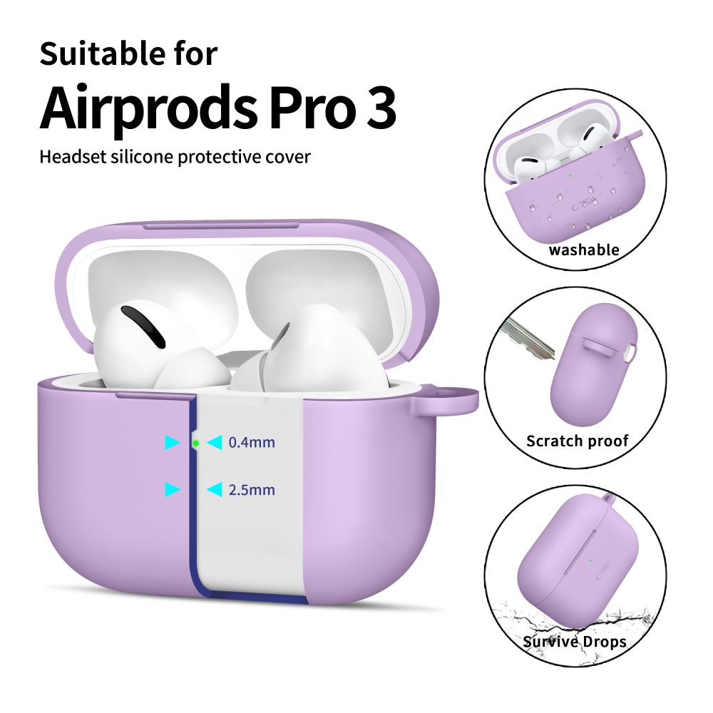 Tech-Protect silikoninis dėklas AirPods Pro – violetinis -- AirPods Pro