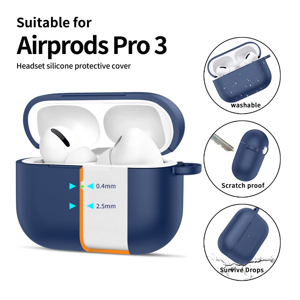 Tech-Protect silikoninis dėklas AirPods Pro – tamsiai mėlynas -- AirPods Pro