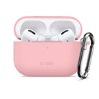 Tech-Protect silikoninis dėklas AirPods Pro su karabinu – rožinis -- AirPods Pro