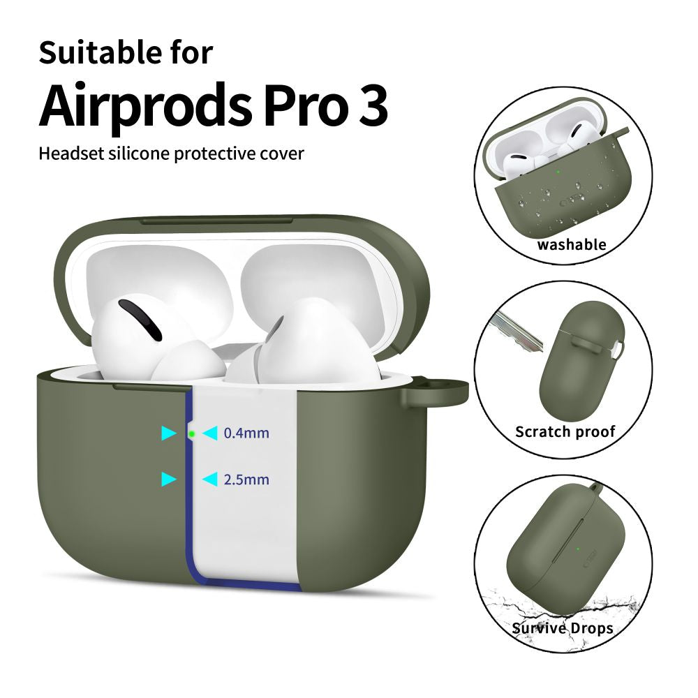 Tech-Protect silikoninis dėklas AirPods Pro – alyvuogių -- AirPods Pro