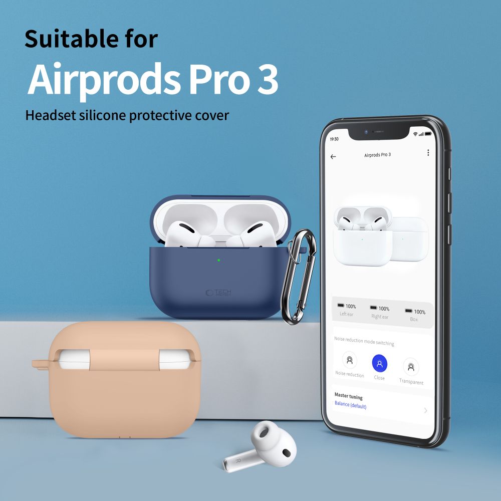 Tech-Protect silikoninis dėklas AirPods Pro – alyvuogių -- AirPods Pro