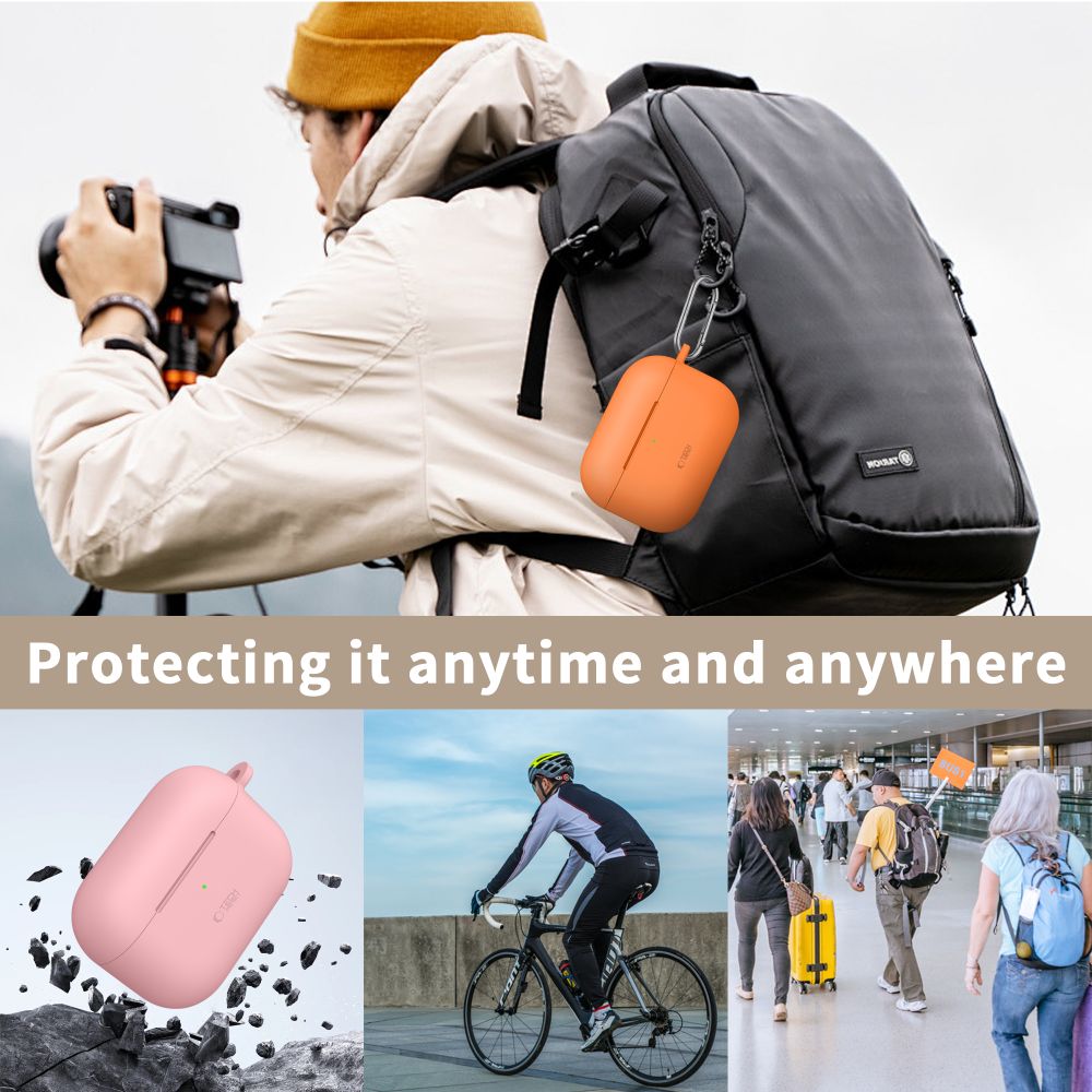 Tech-Protect silikoninis dėklas AirPods Pro – alyvuogių -- AirPods Pro