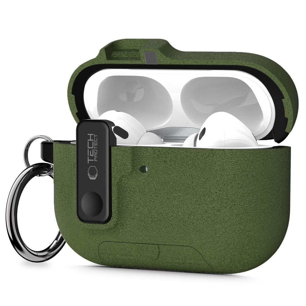 Tech-Protect Slim Hook dėklas AirPods Pro 3 – žalias -- AirPods Pro 3