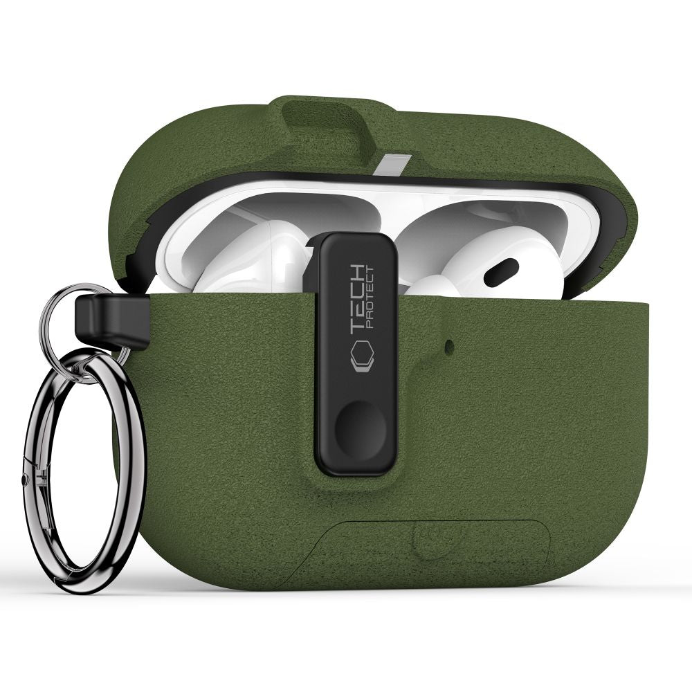 Tech-Protect Slim Hook dėklas AirPods Pro 3 – žalias -- AirPods Pro 3