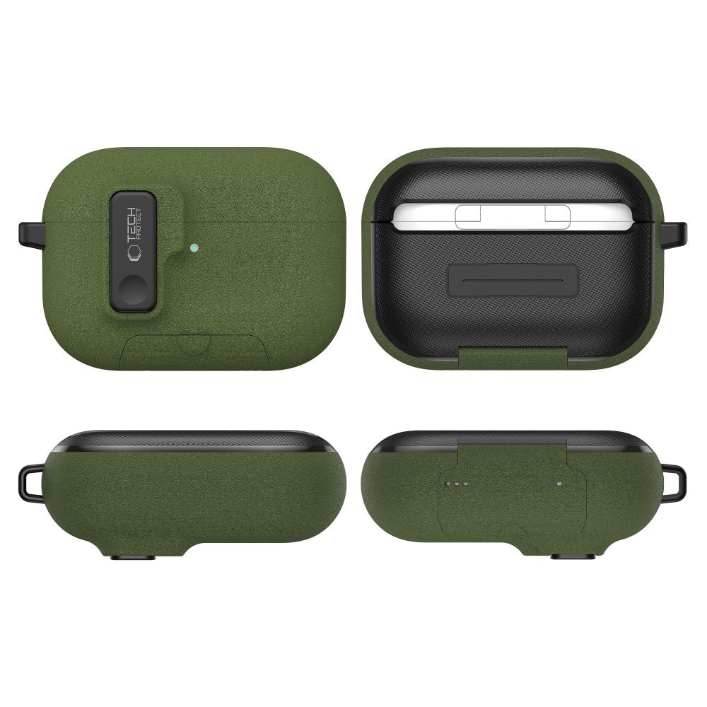 Tech-Protect Slim Hook dėklas AirPods Pro 3 – žalias -- AirPods Pro 3