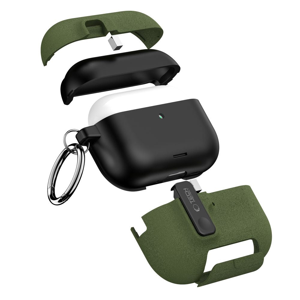 Tech-Protect Slim Hook dėklas AirPods Pro 3 – žalias -- AirPods Pro 3