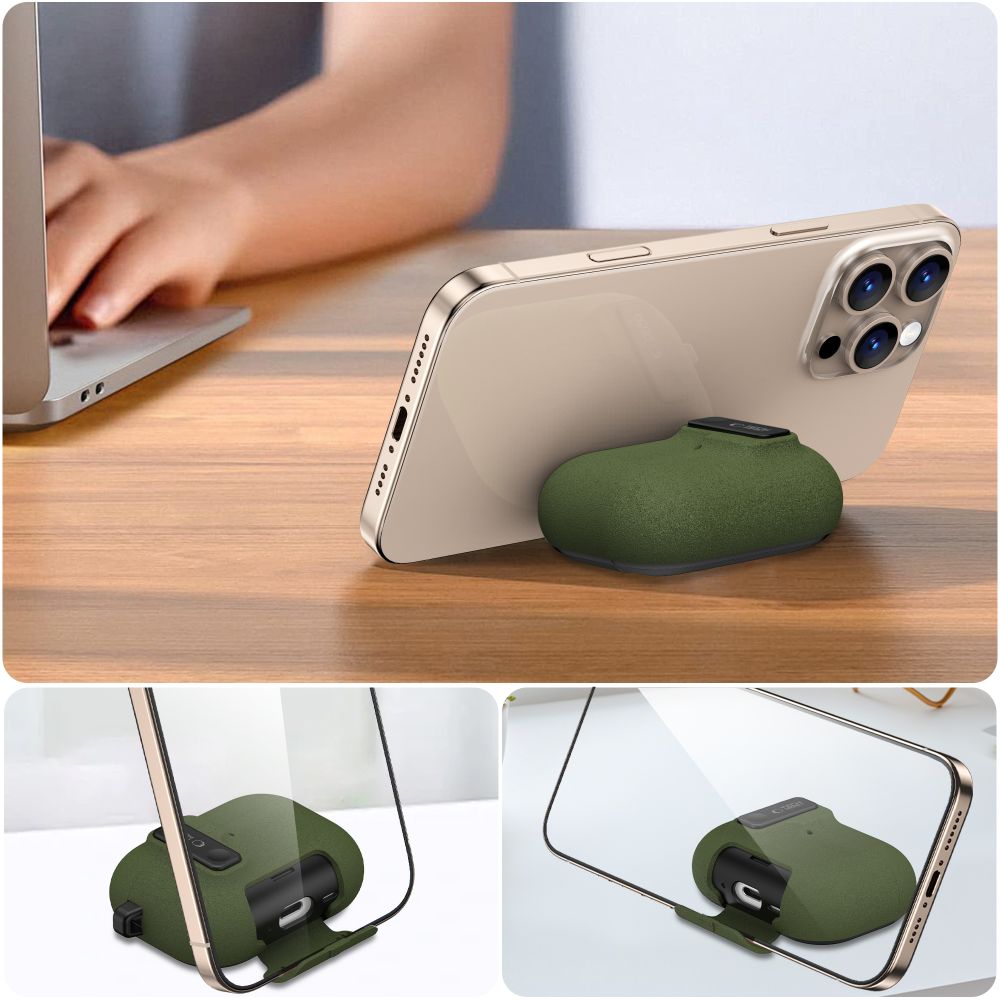 Tech-Protect Slim Hook dėklas AirPods Pro 3 – žalias -- AirPods Pro 3