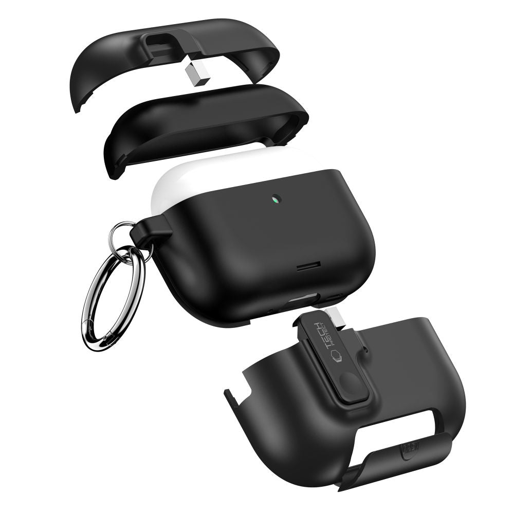 Tech-Protect Slim Hook dėklas AirPods Pro 3 – juodas -- AirPods Pro 3