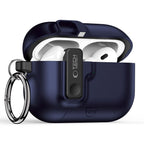 Tech-Protect Slim Hook dėklas AirPods Pro 3 – tamsiai mėlynas -- AirPods Pro 3