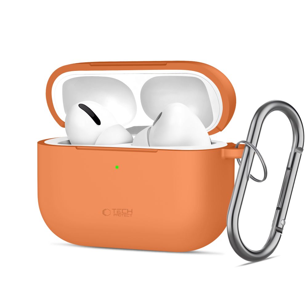 Tech-Protect silikoninis dėklas AirPods Pro – oranžinis -- AirPods Pro