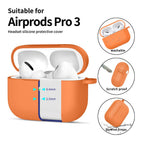 Tech-Protect silikoninis dėklas AirPods Pro – oranžinis -- AirPods Pro