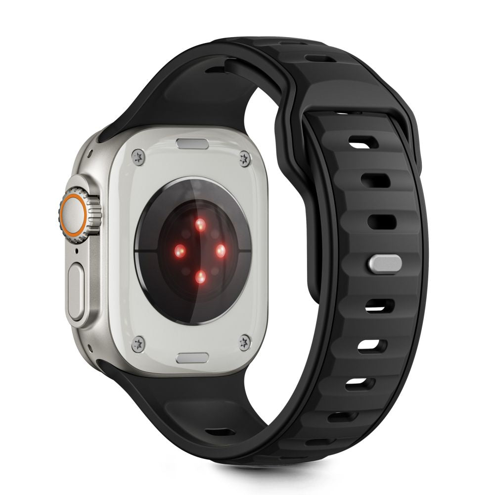 Tech-Protect IconBand Line dirželis, skirtas Apple Watch 44 / 45 / 46 / 49 mm - juodas -- Apple Watch 44