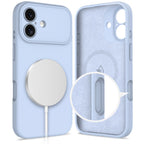 Tech-Protect silikoninis MagSafe dėklas iPhone 17 – mėlynas -- iPhone 17