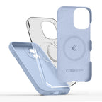 Tech-Protect silikoninis MagSafe dėklas iPhone 17 – mėlynas -- iPhone 17
