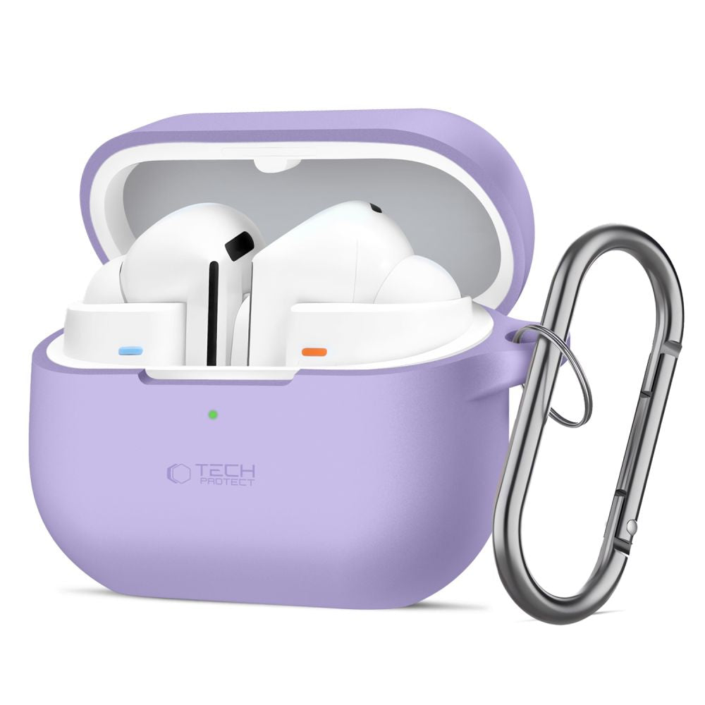 Tech-Protect silikoninis dėklas Galaxy Buds 3 – violetinis -- Samsung Galaxy Buds 3