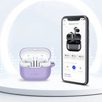 Tech-Protect silikoninis dėklas Galaxy Buds 3 – violetinis -- Samsung Galaxy Buds 3