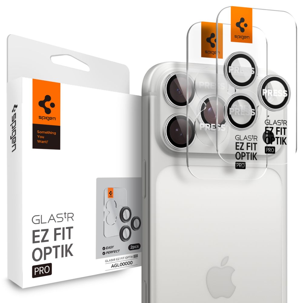 Spigen Optik Pro kameros apsauga „EZ Fit“ 2 vnt. – sidabrinė