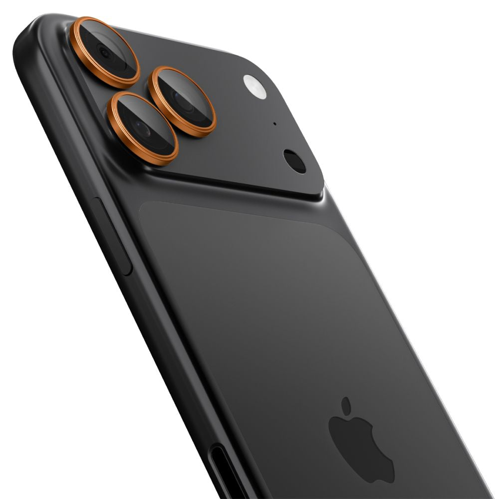 Spigen Optik Pro lęšių stikliukas iPhone 16/17 Pro/Max – oranžinis