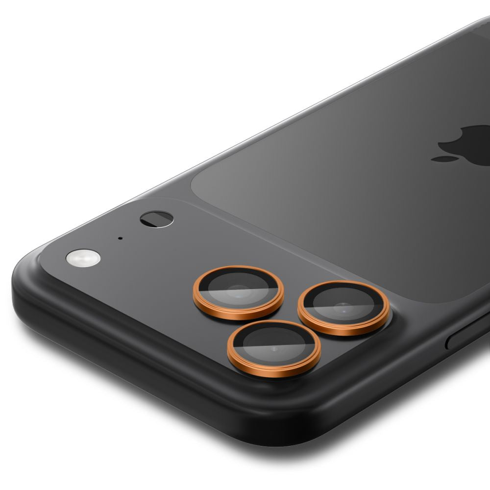 Spigen Optik Pro lęšių stikliukas iPhone 16/17 Pro/Max – oranžinis
