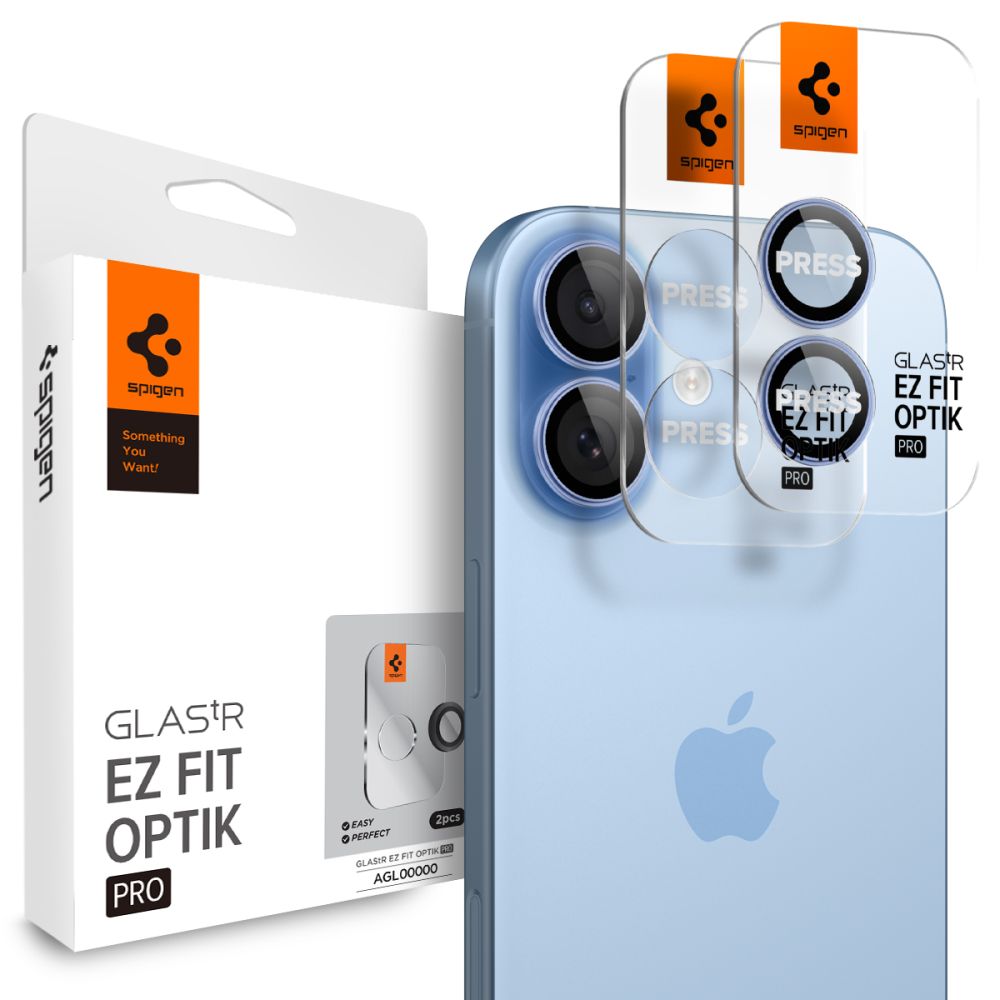 Spigen Optik Pro kameros apsauga iPhone 16/17 – 2 vnt., mėlyna