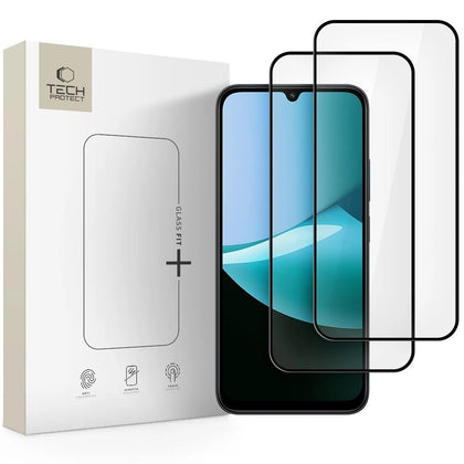 Tech-Protect Glass Fit+ grūdintas stiklas Xiaomi Redmi 15C / Poco C85 (2 vnt.) – juodas -- Xiaomi Redmi 15C