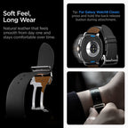 Spigen Enzo dirželis, skirtas Samsung Galaxy Watch 40/44/46 mm – juodas