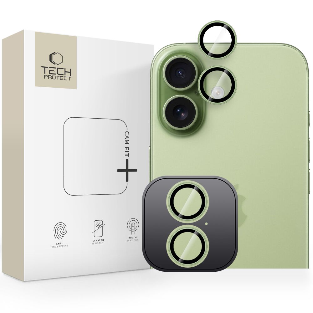 Tech-Protect Camring Fit+ kameros apsauga iPhone 17 – žalia -- iPhone 17