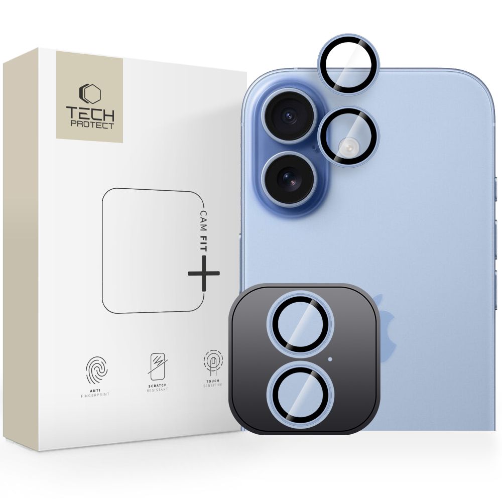 Tech-Protect Camring Fit+ kameros objektyvo apsauga iPhone 17 – mėlyna -- iPhone 17