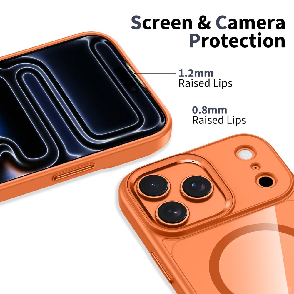 Tech-Protect MagSafe dėklas iPhone 17 Pro – oranžinis -- iPhone 17 Pro