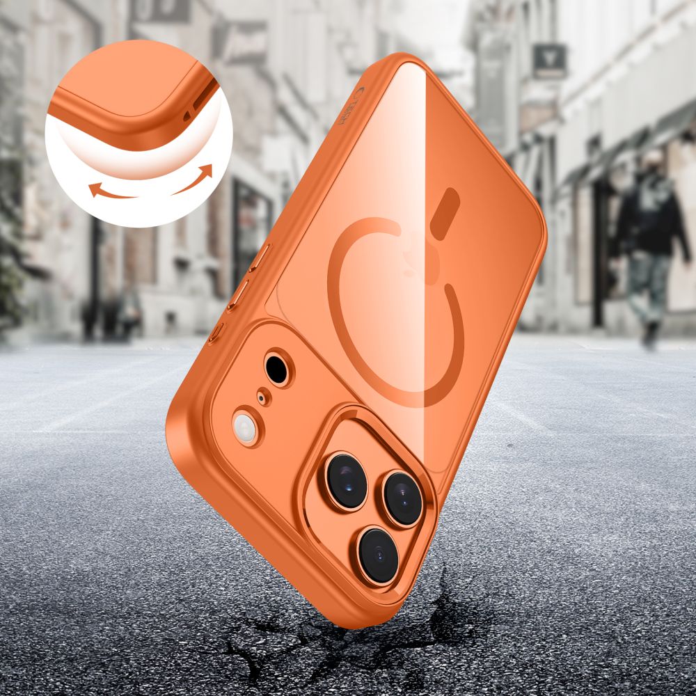 Tech-Protect MagSafe dėklas iPhone 17 Pro – oranžinis -- iPhone 17 Pro
