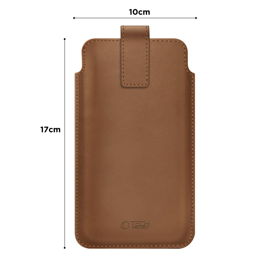 Tech-Protect SM65 dėklas 6,0–6,9" telefonams – rudas -- Cell phone cases and covers