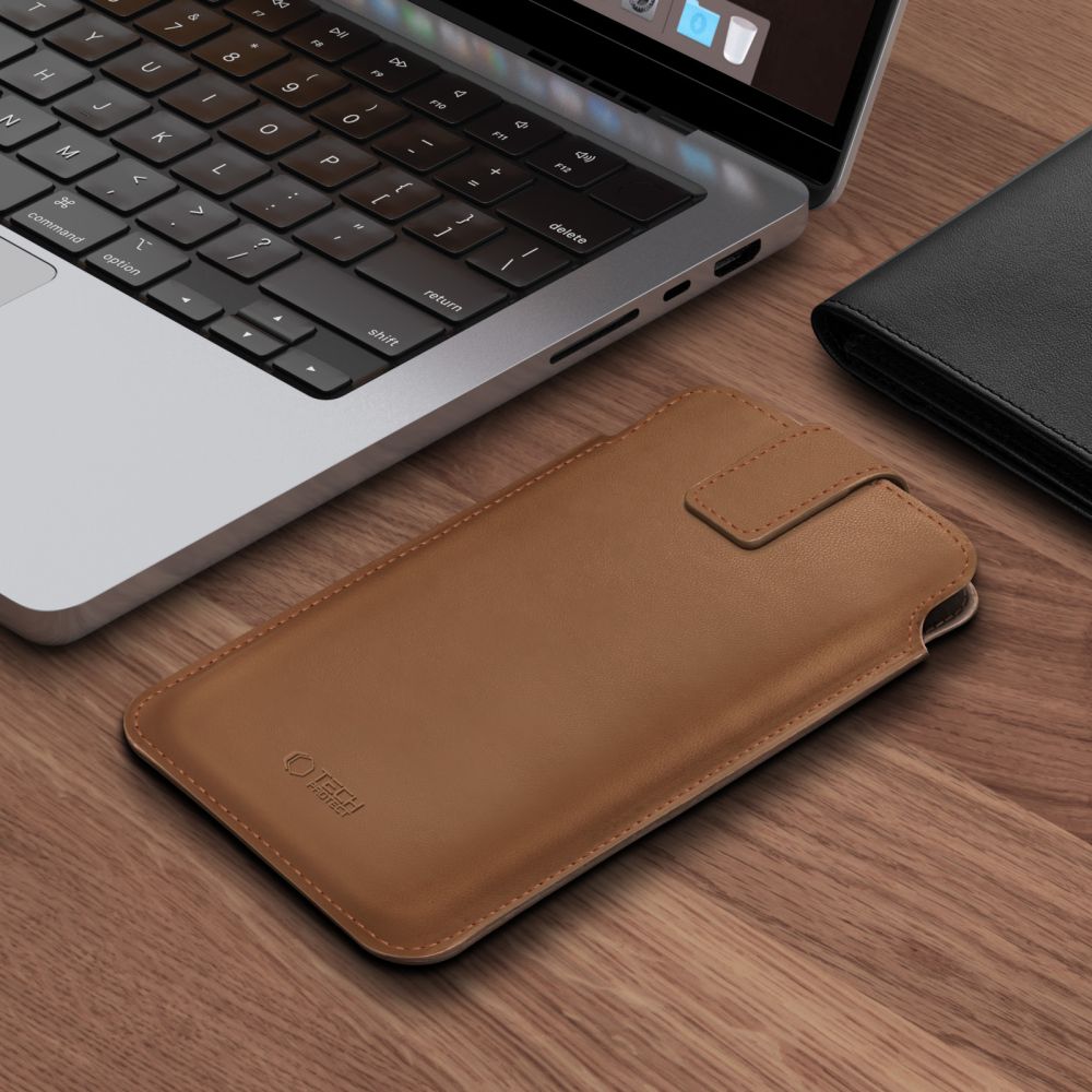 Tech-Protect SM65 dėklas 6,0–6,9" telefonams – rudas -- Cell phone cases and covers