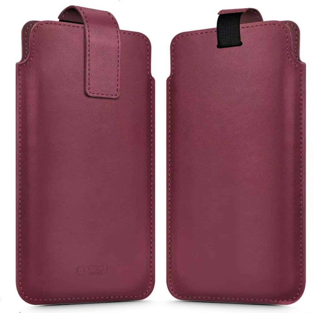 Tech-Protect SM65 dėklas 6,0–6,9" telefonams – burgundiškas -- Cell phone cases and covers