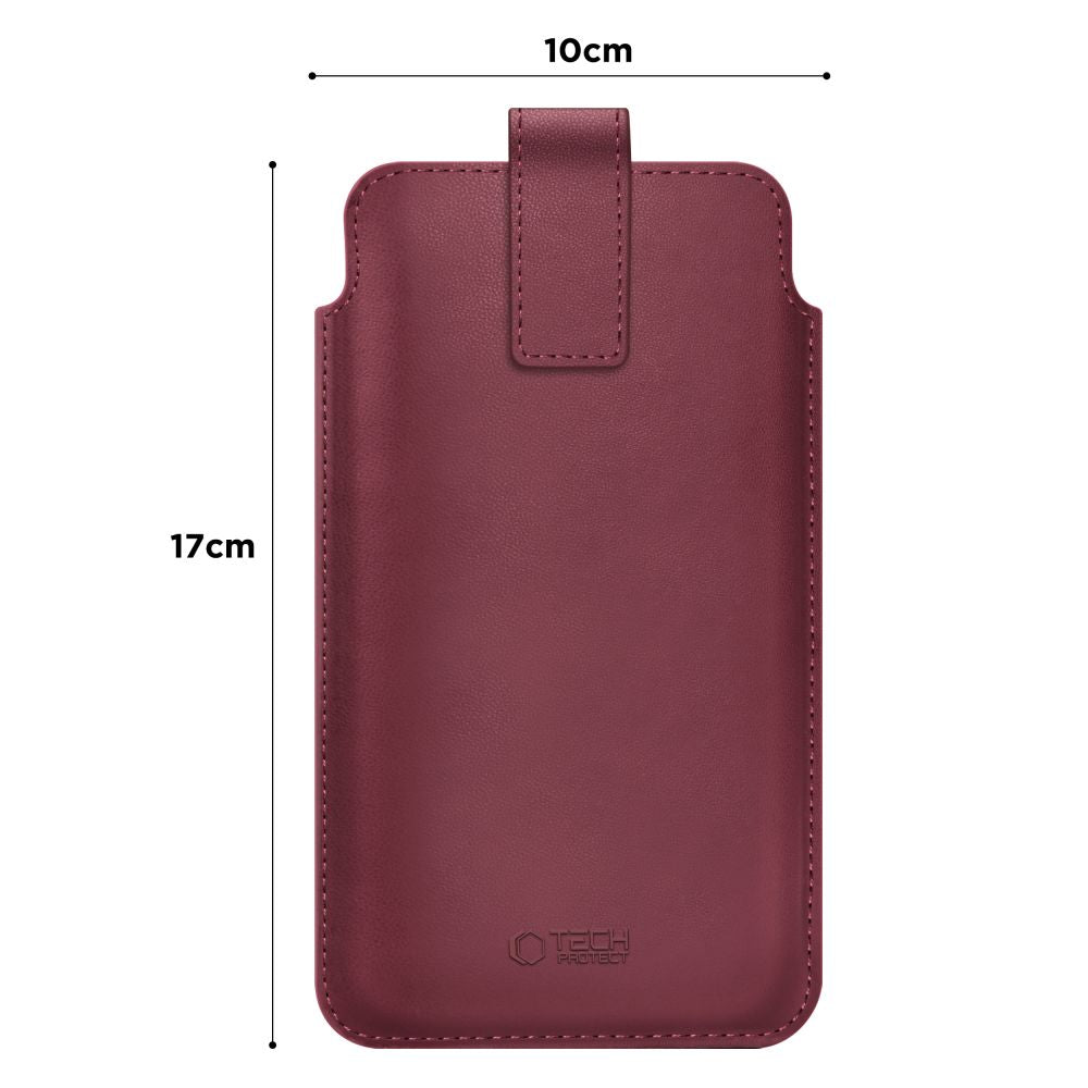 Tech-Protect SM65 dėklas 6,0–6,9" telefonams – burgundiškas -- Cell phone cases and covers